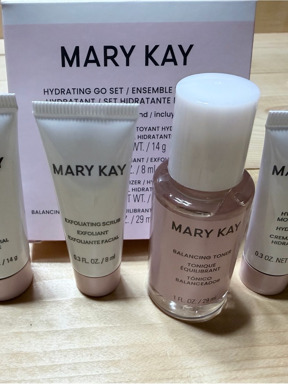 Mary Kay Pink Balancing Toner & Exfoliating Scrub Set